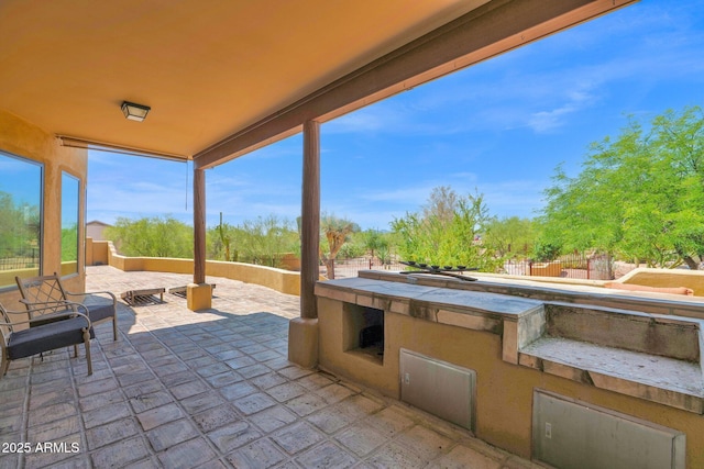 6310 E Dove Valley Rd, Cave Creek, AZ 85331 - view of patio / terrace featuring area for grilling