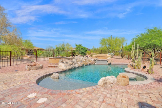 6310 E Dove Valley Rd, Cave Creek, AZ 85331 - view of swimming pool with a patio area