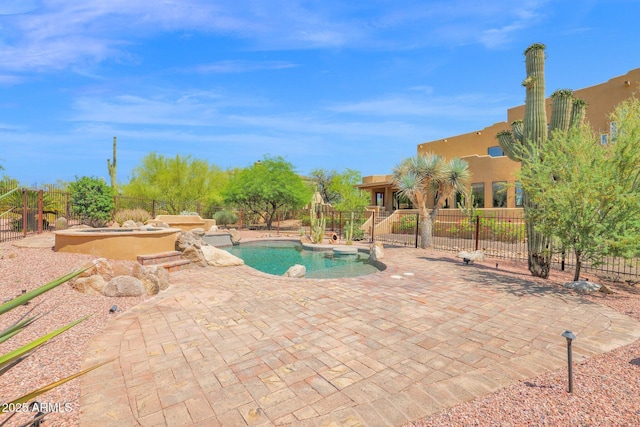 6310 E Dove Valley Rd, Cave Creek, AZ 85331 - view of pool featuring a patio area