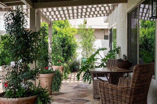 8068 E Del Trigo Rd, Scottsdale, AZ 85258 - view of patio with a pergola