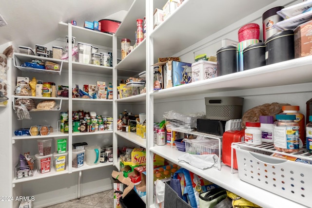 view of pantry