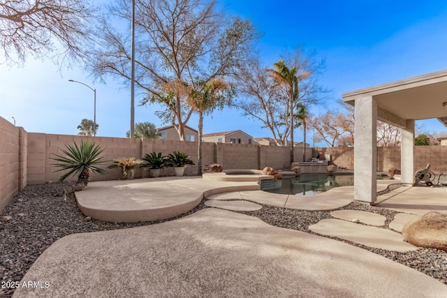 view of yard with a patio