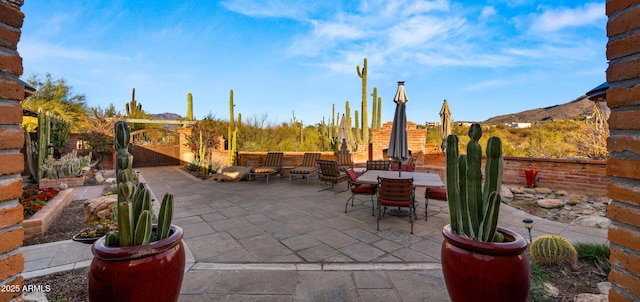 view of patio / terrace featuring outdoor dining space