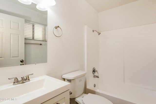 2227 N 57th Dr, Phoenix, AZ 85035 - full bathroom with vanity, toilet, and  shower combination