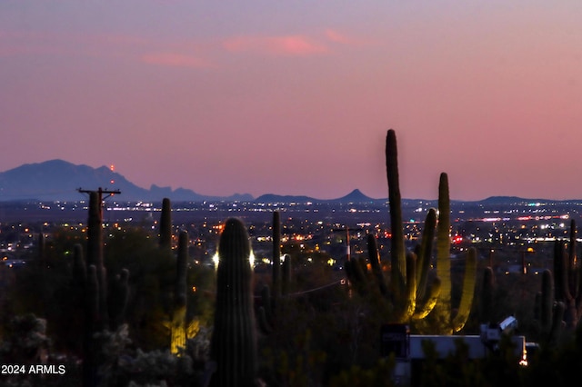 view of city featuring a mountain view