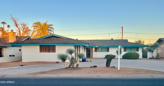 view of ranch-style house