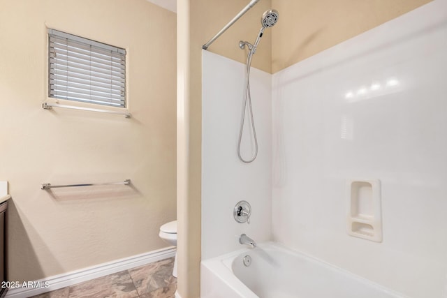 26796 N 86th Ln, Peoria, AZ 85383 - full bath featuring baseboards, toilet, shower / tub combination, and vanity