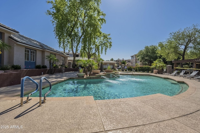 5345 E Van Buren St Unit 305, Phoenix, AZ 85008 - view of swimming pool with a patio and a residential view