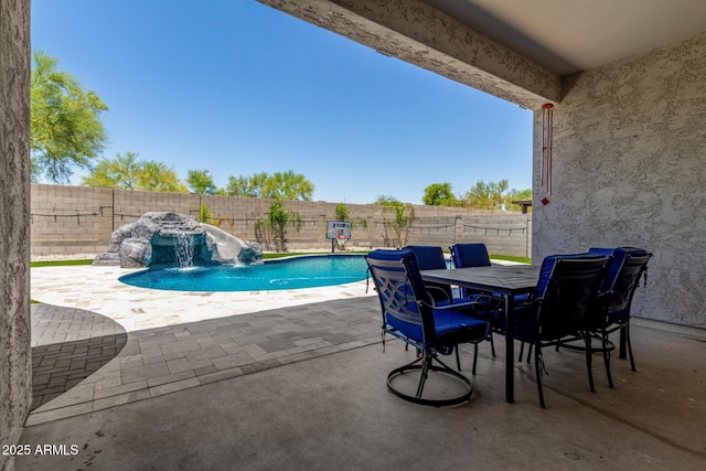 5314 N 182nd Ln, Litchfield Park, AZ 85340 - view of swimming pool with a fenced backyard and a patio