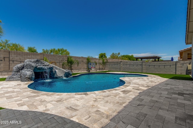 5314 N 182nd Ln, Litchfield Park, AZ 85340 - view of pool with a patio area and a fenced backyard