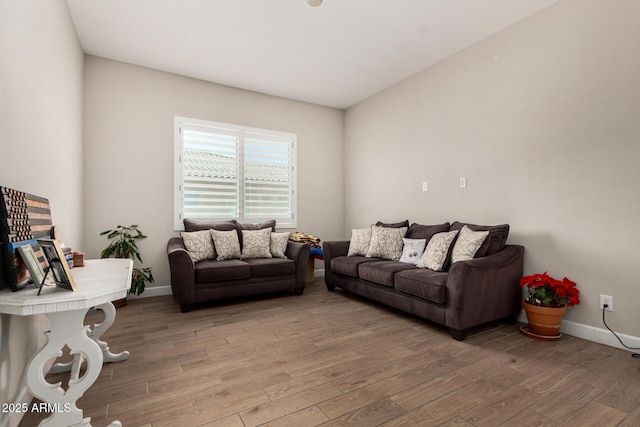 5314 N 182nd Ln, Litchfield Park, AZ 85340 - living area featuring light wood-style floors and baseboards