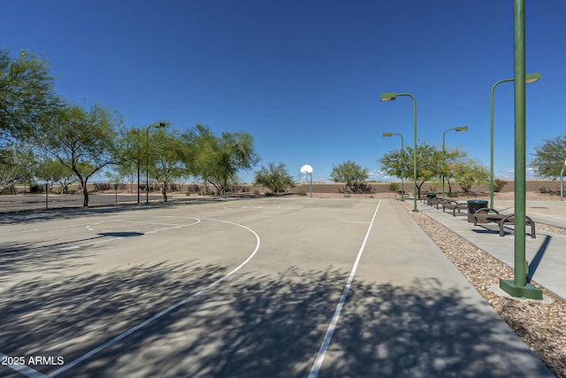 view of sport court