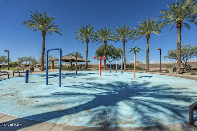 surrounding community with a gazebo