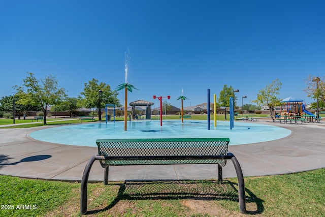 exterior space with a playground