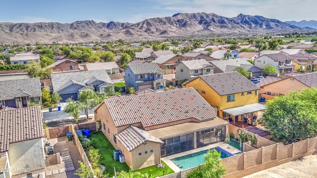 710 W Ardmore Rd, Phoenix, AZ 85041 - aerial perspective of suburban area with mountains and a pool area