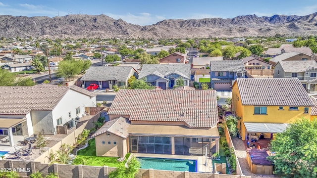 710 W Ardmore Rd, Phoenix, AZ 85041 - aerial view of residential area with mountains and a pool area