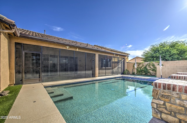 710 W Ardmore Rd, Phoenix, AZ 85041 - view of swimming pool featuring a sunroom