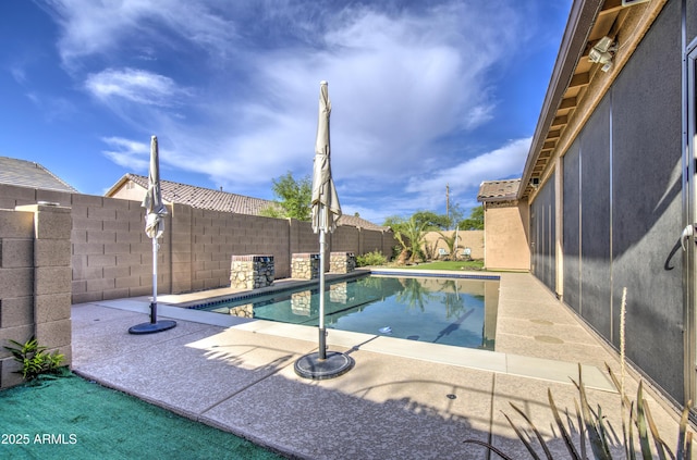 710 W Ardmore Rd, Phoenix, AZ 85041 - view of pool featuring a fenced backyard and a patio area