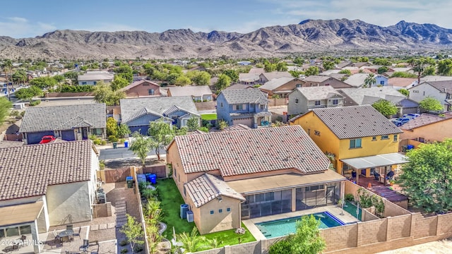 710 W Ardmore Rd, Phoenix, AZ 85041 - aerial perspective of suburban area with a mountainous background and a pool area