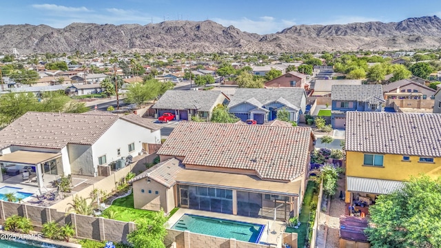 710 W Ardmore Rd, Phoenix, AZ 85041 - aerial view of residential area featuring a pool and a mountain backdrop