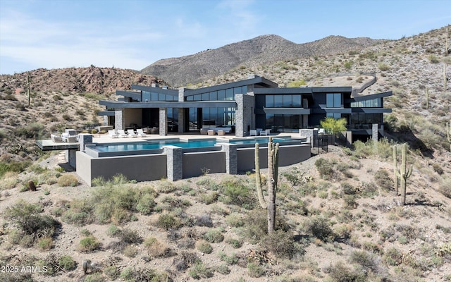 9643 E Cintarosa Pass, Scottsdale, AZ 85262 - exterior space featuring a patio and a mountain view
