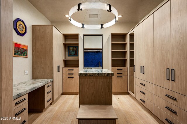 9643 E Cintarosa Pass, Scottsdale, AZ 85262 - spacious closet with light wood finished floors and a tray ceiling
