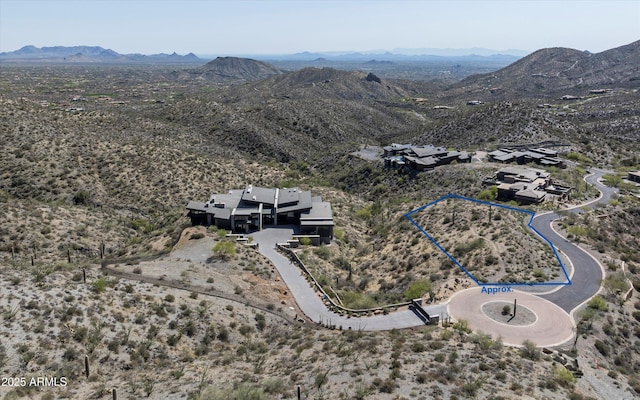 9643 E Cintarosa Pass, Scottsdale, AZ 85262 - aerial view featuring a mountain view