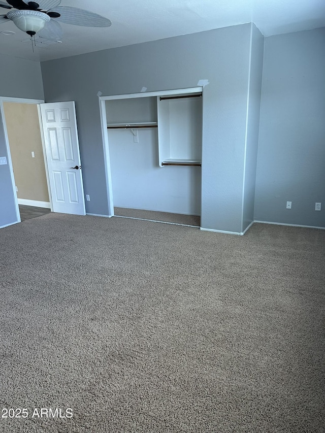 13259 W Flower St, Litchfield Park, AZ 85340 - unfurnished bedroom featuring ceiling fan, a closet, and carpet floors