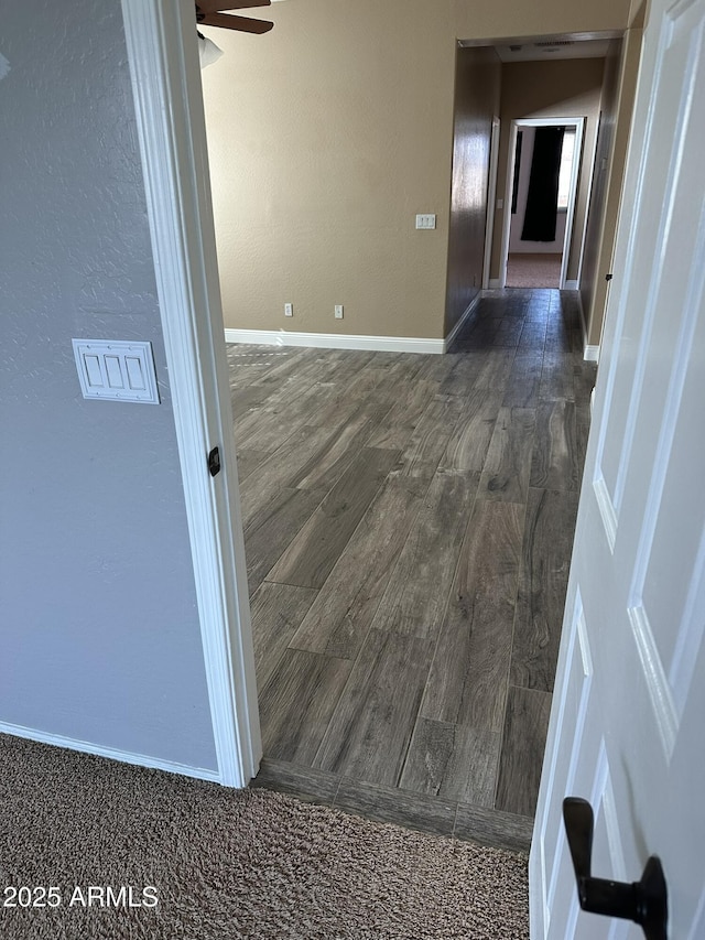 13259 W Flower St, Litchfield Park, AZ 85340 - empty room featuring ceiling fan, wood finished floors, and baseboards