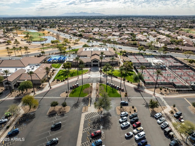 drone / aerial view featuring a residential view