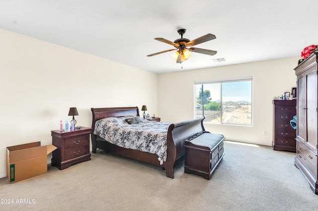 436 N 10th Pl, Coolidge, AZ 85128 - carpeted bedroom with ceiling fan and visible vents