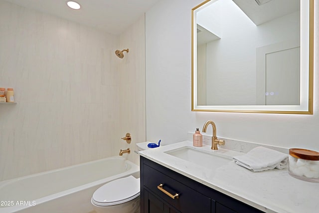 4039 E Paradise Dr, Phoenix, AZ 85028 - full bathroom with shower / washtub combination, toilet, and vanity