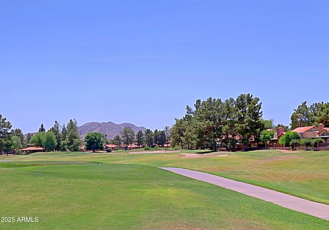 4039 E Paradise Dr, Phoenix, AZ 85028 - view of home's community featuring a mountain view, view of golf course, and a yard