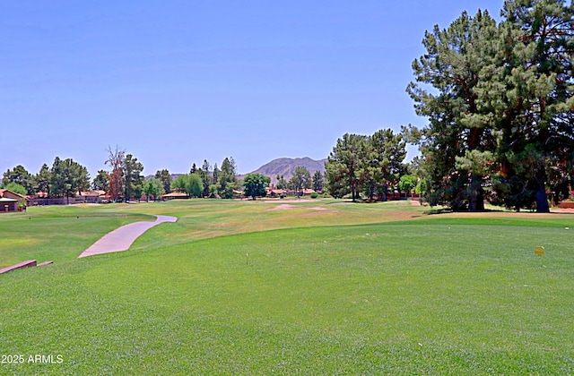 4039 E Paradise Dr, Phoenix, AZ 85028 - view of home's community with a mountain view, golf course view, and a lawn