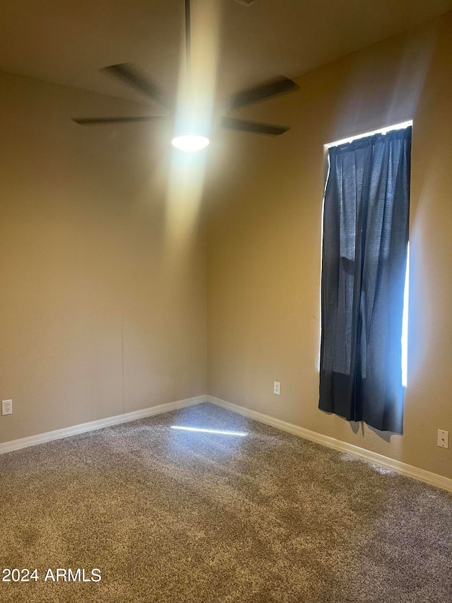 view of carpeted empty room