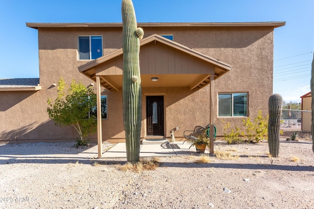 view of rear view of property