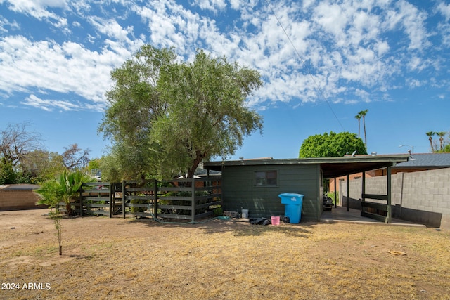 view of back of property