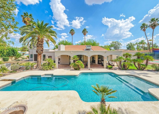 5540 E Mercer Ln, Scottsdale, AZ 85254 - outdoor pool with a patio