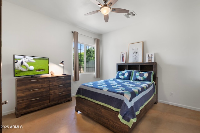 5540 E Mercer Ln, Scottsdale, AZ 85254 - bedroom with baseboards and a ceiling fan