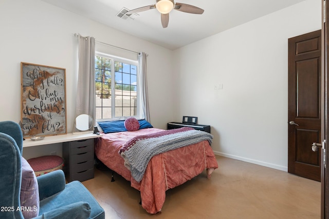 5540 E Mercer Ln, Scottsdale, AZ 85254 - bedroom with baseboards and ceiling fan