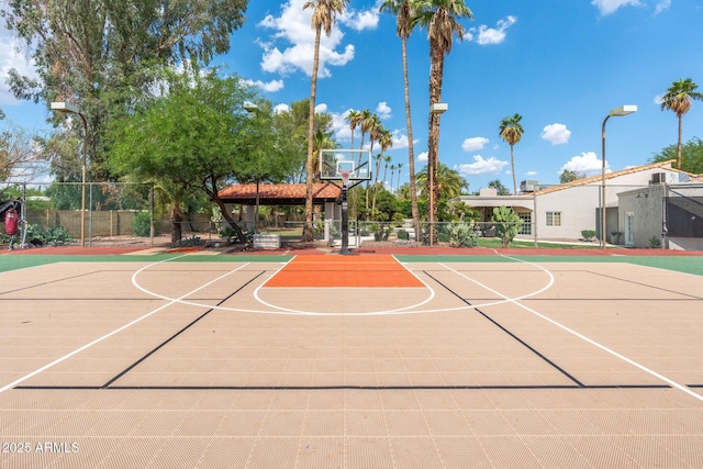 5540 E Mercer Ln, Scottsdale, AZ 85254 - view of sport court featuring community basketball court and a gazebo