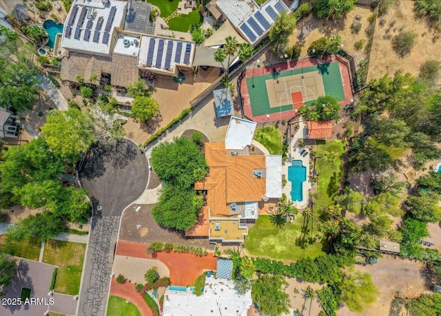 5540 E Mercer Ln, Scottsdale, AZ 85254 - drone / aerial view of a pool area