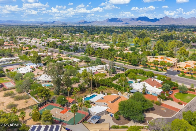 5540 E Mercer Ln, Scottsdale, AZ 85254 - aerial view of residential area with a mountainous background