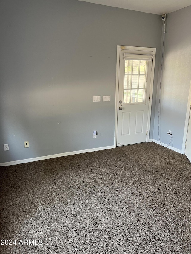 view of carpeted empty room