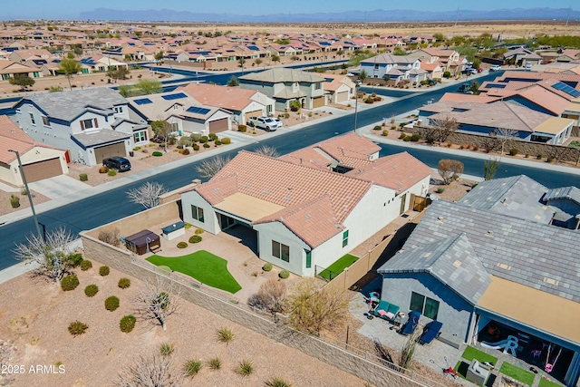 bird's eye view featuring a residential view