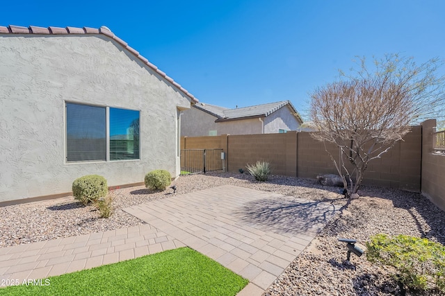 view of patio / terrace with a fenced backyard