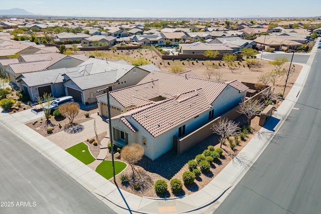 drone / aerial view featuring a residential view