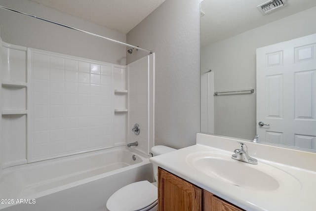 14881 W Ashland Ave, Goodyear, AZ 85395 - full bath featuring toilet, vanity, and shower / bathtub combination