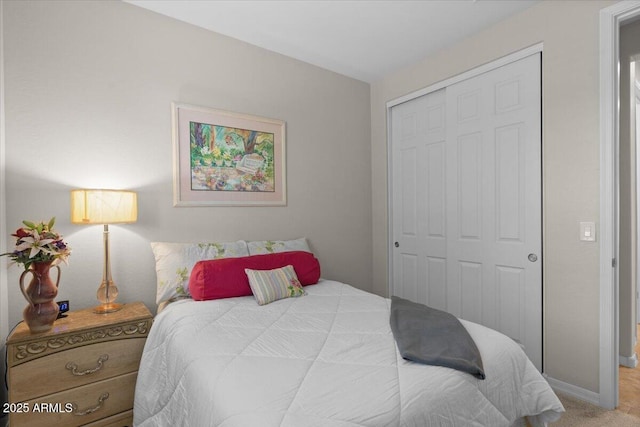 22912 E Domingo Rd, Queen Creek, AZ 85142 - bedroom featuring baseboards, carpet flooring, and a closet