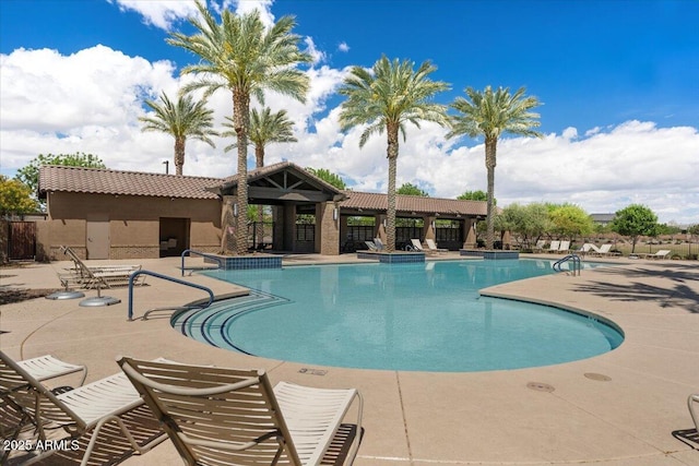 22912 E Domingo Rd, Queen Creek, AZ 85142 - community pool featuring fence and a patio